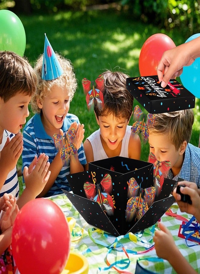 Blinket Flying Butterfly Explosion Gift Box with 6 Pcs Flying Butterflies, Surprise Happy Birthday Day Gift Box with Butterfly， Surprise Cake Boxes for Birthday Occasions - Image 5